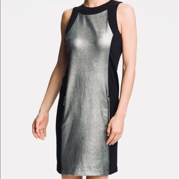 ⭐️Michael Kors Metallic Panel Sheath Dress⭐️ - Picture 1 of 5
